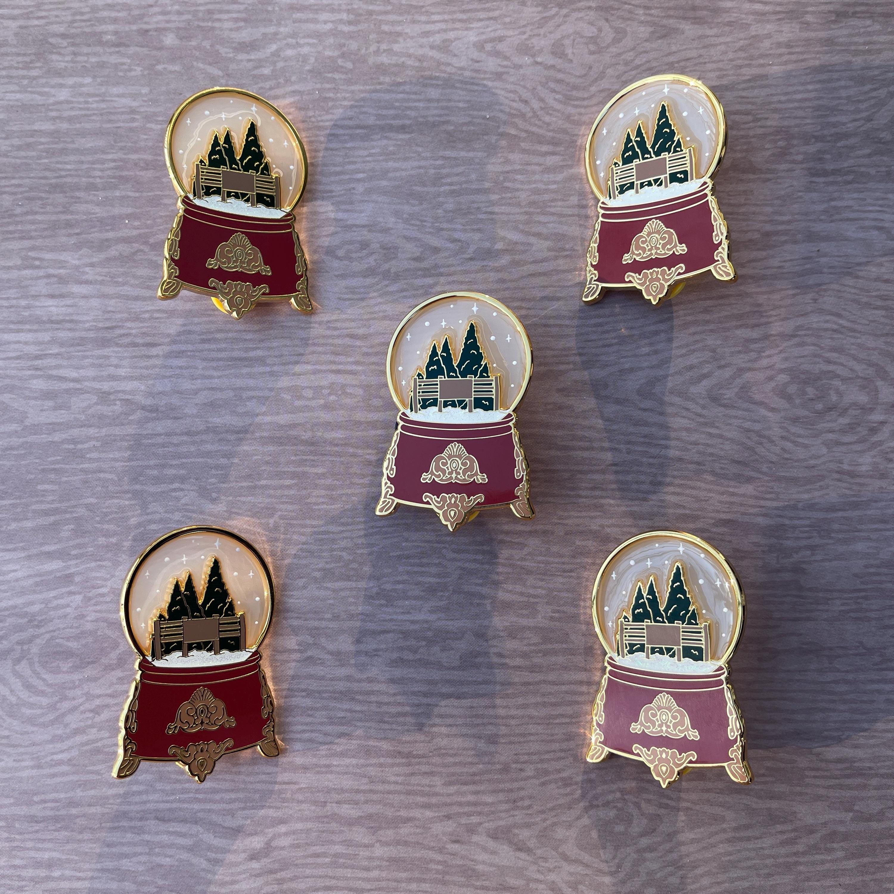 Christmas Tree Farm Snow globe Pin