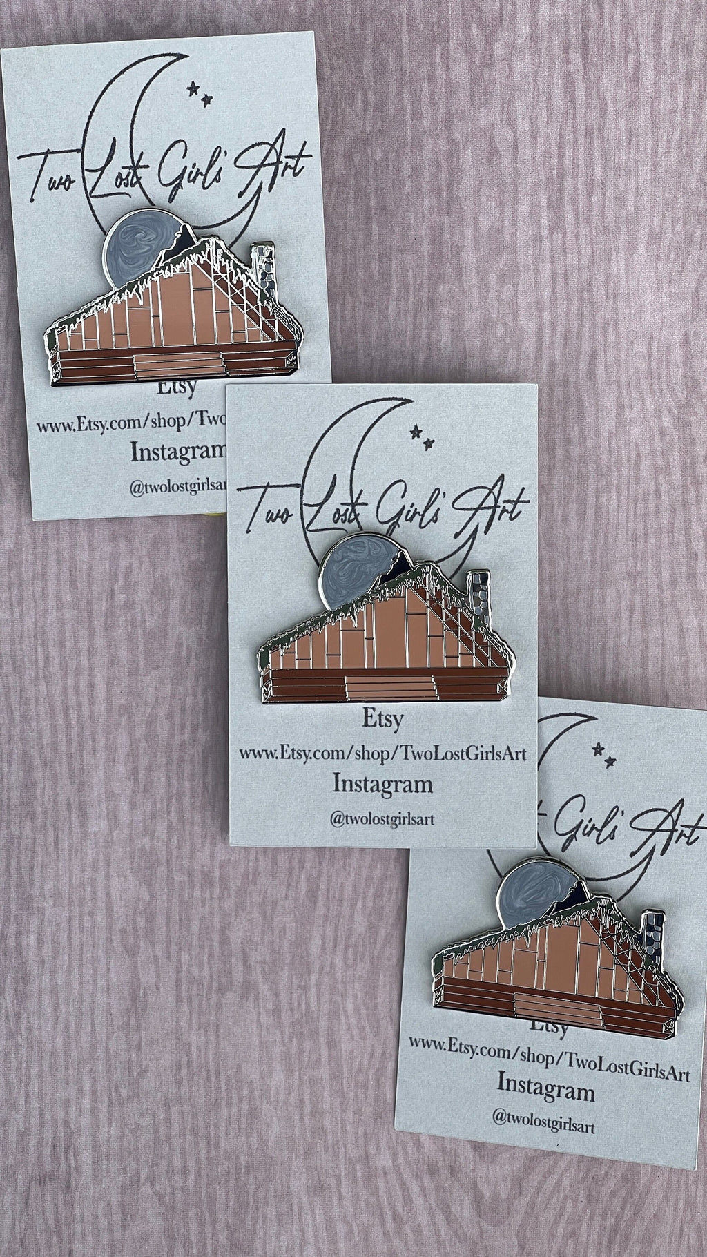 Folklore Cabin Enamel Pin