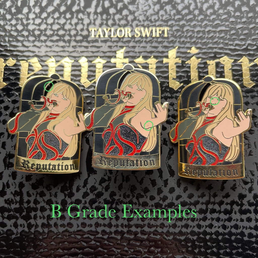 Reputation 2in Glitter Pin