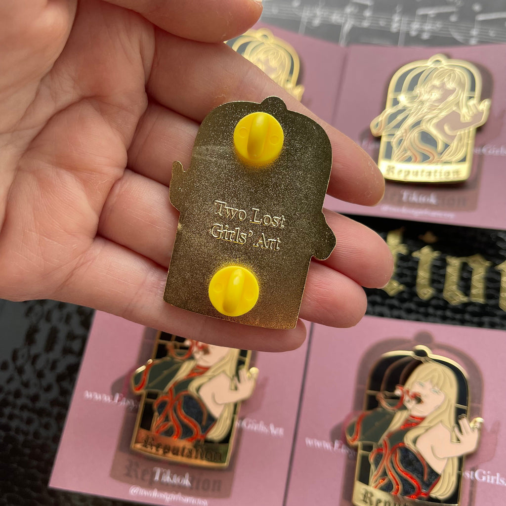 Reputation 2in Glitter Pin