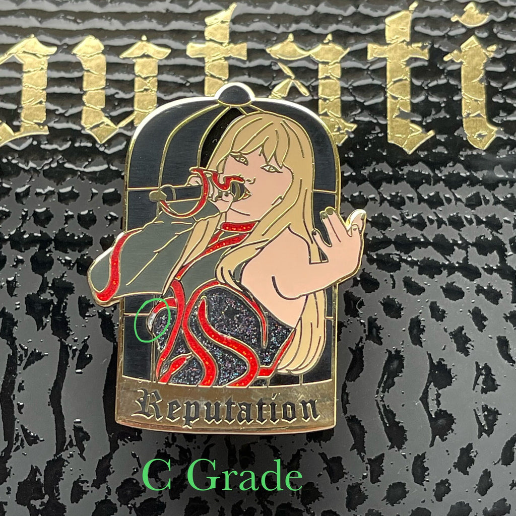 Reputation 2in Glitter Pin