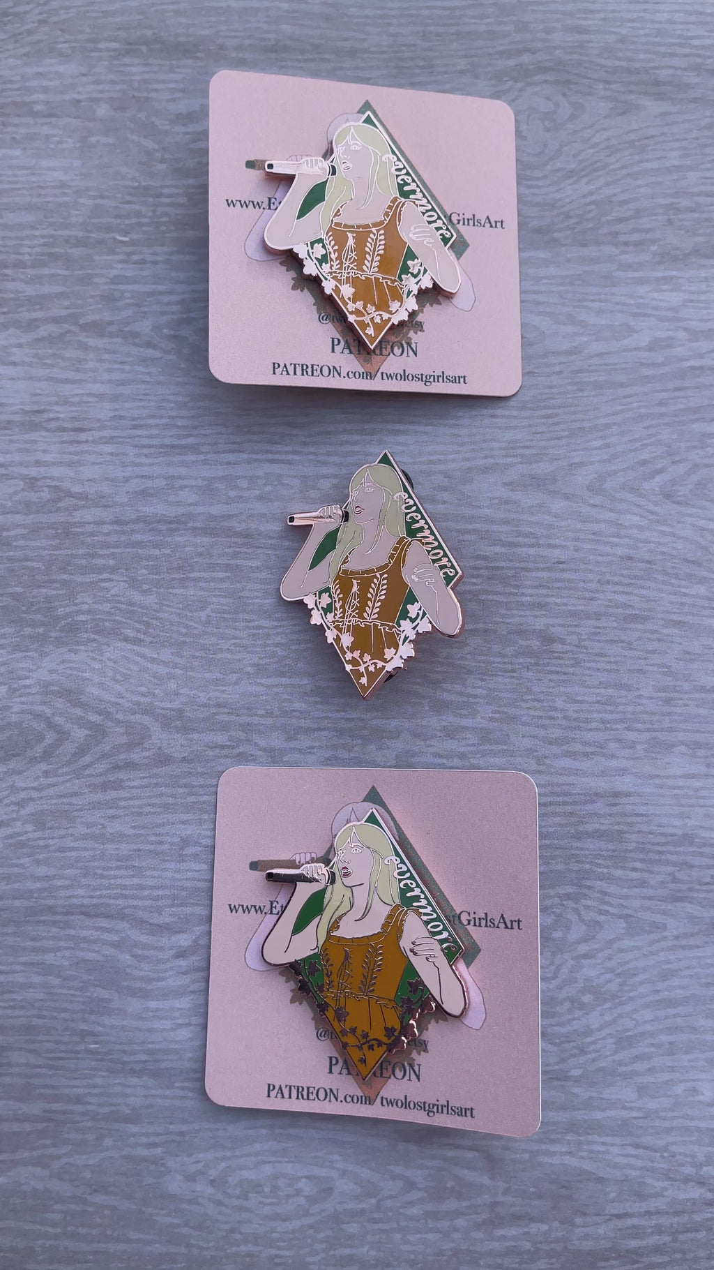 Evermore 2in Hard Enamel Pin