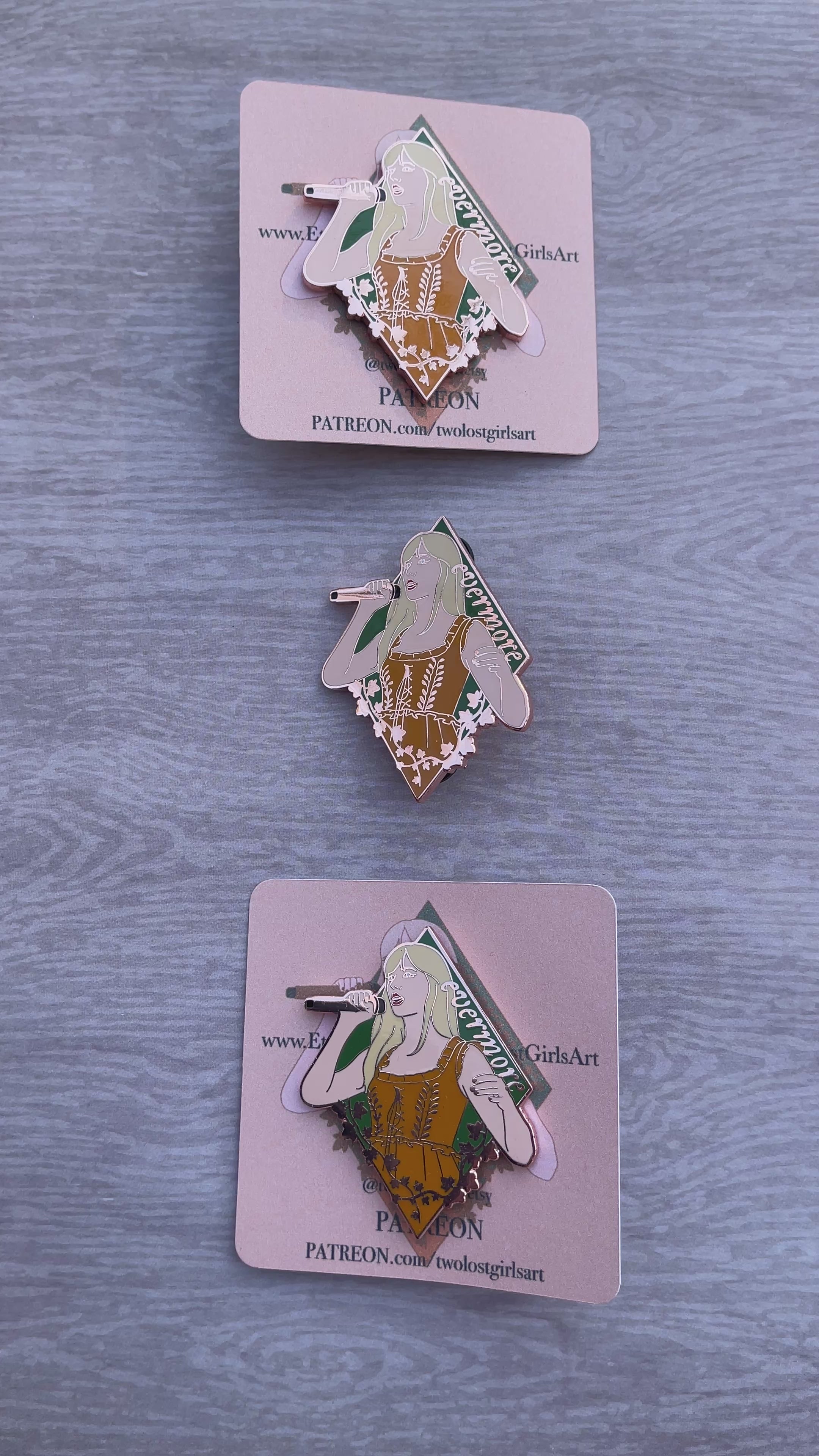 Evermore 2in Hard Enamel Pin