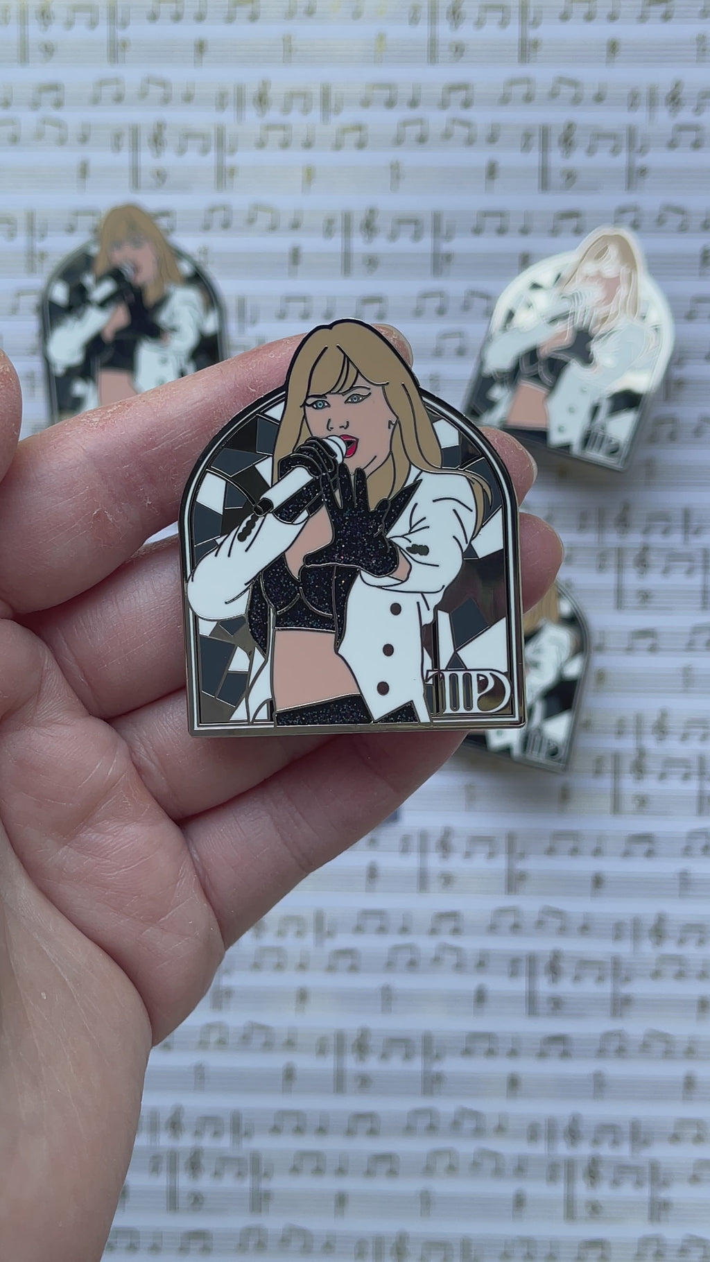 TTPD 2in Glitter Pin