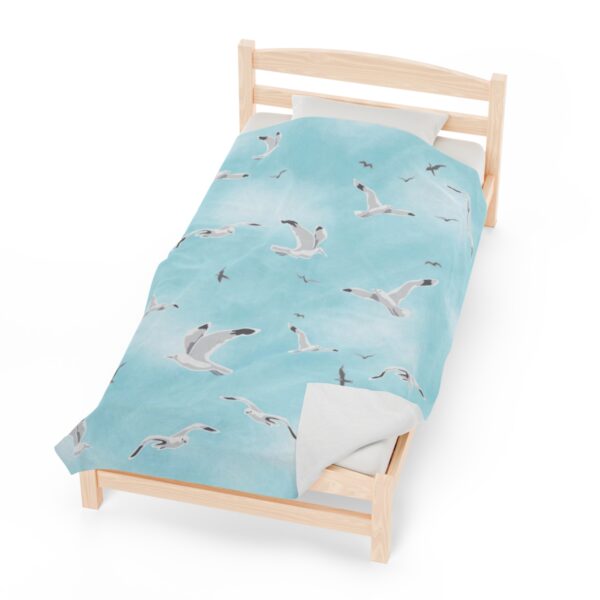 Seagull Velveteen Plush Blanket Inspired by 1989 - Image 4