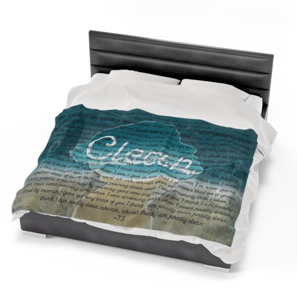 Clean lyric Velveteen Plush Blanket - Image 6